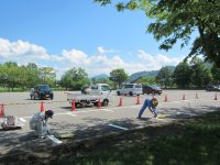 駐車場のライン引き
